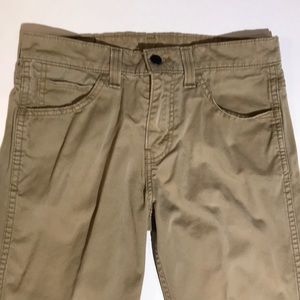 Levis 511 Black Tab Slim Tan Khaki Pants 29x32